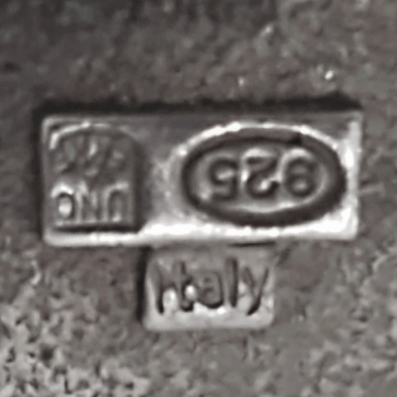 Outstanding Uno A Erra Mid-Century Modern Oversized Sterling Silver Earrings - Picture 6 of 6